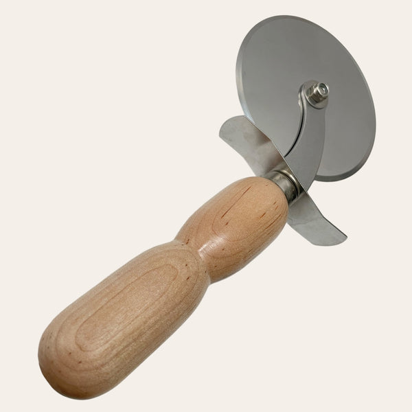 Ambrosia Maple Wood Hand Turned Pizza Cutter