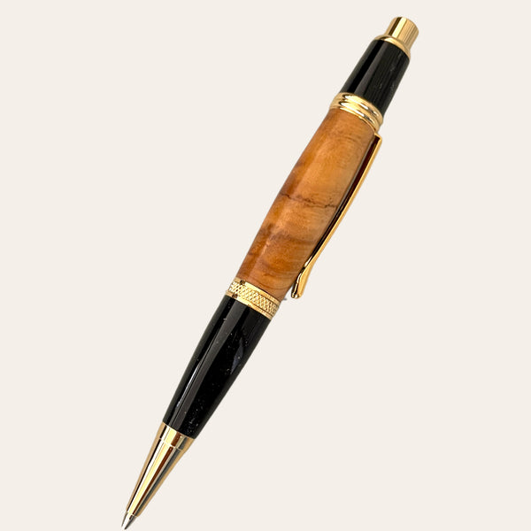 Gatsby Pen and Pencil Set-Exotic Bethlehem Olive Wood  Paul's Hand Turned Creations   