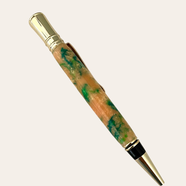 Resin Executive Pen With Gold Trim - Harmony