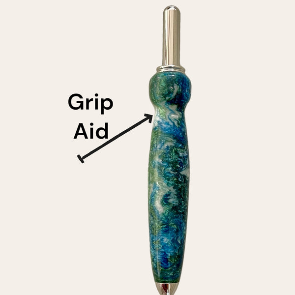 grip aid is turned into the resin pauls hand turned creations