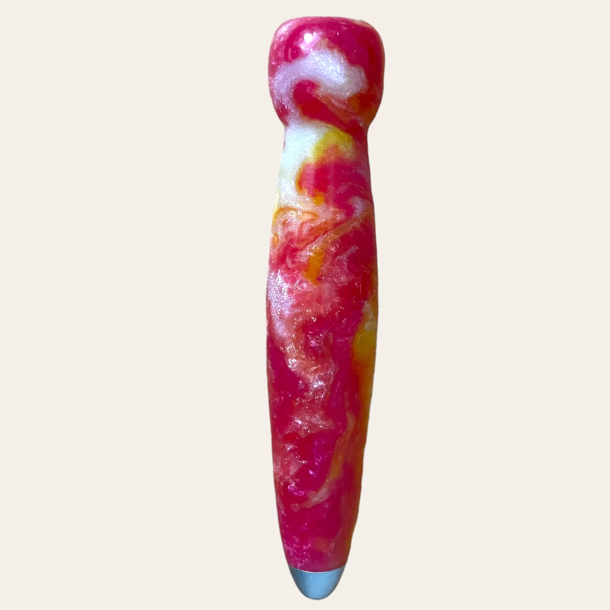 Lotus Flower Hand Turned Resin Crochet Handle with Nine Interchangeable Hooks