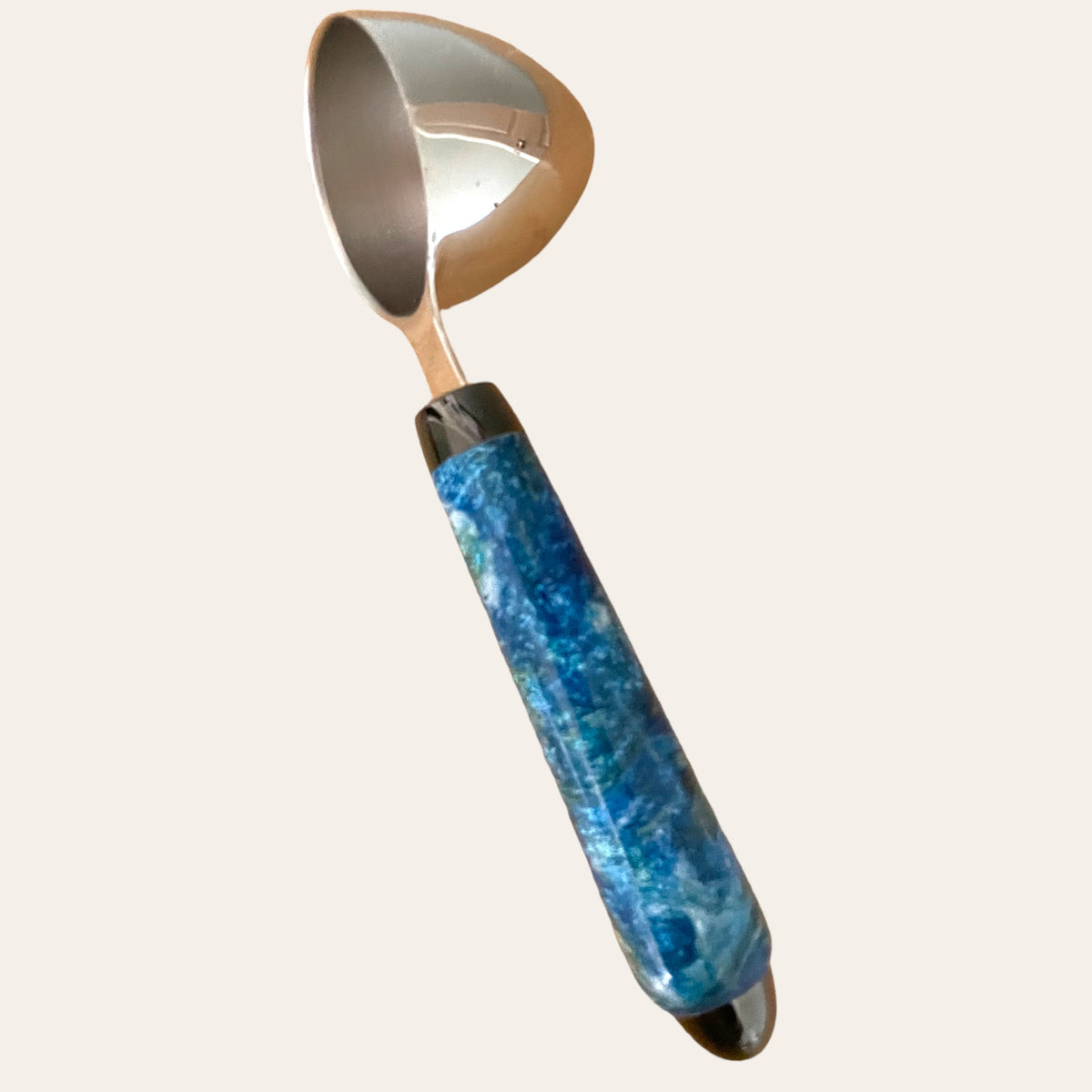 Resin Hand Turned Coffee Scoop - Under The Sea