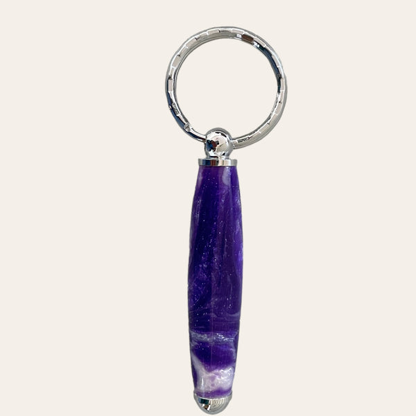 Small Resin Keychain - Purple Passion