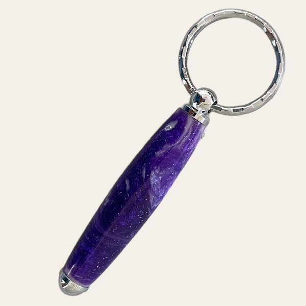 Small Resin Keychain - Purple Passion