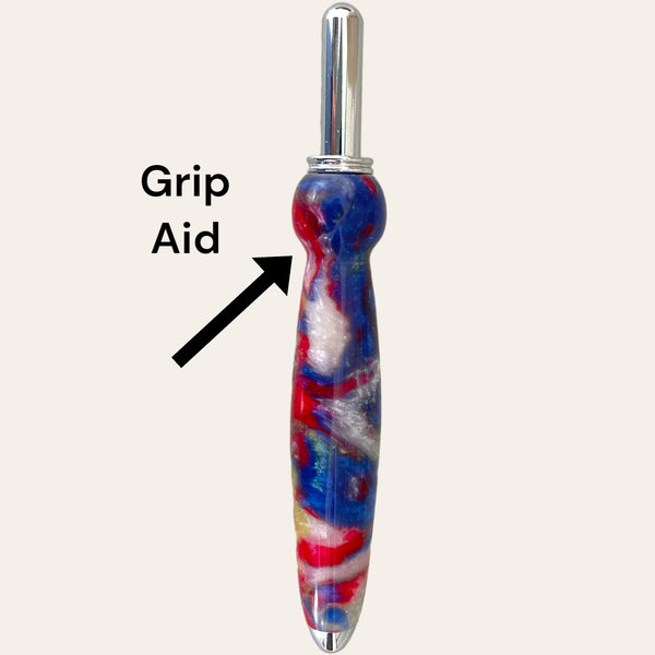Hand Turned Resin Single Blade Seam Ripper - Psychedelic
