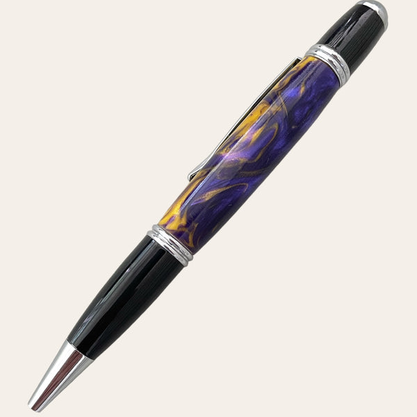 Purple with Yellow Gatsby Pen