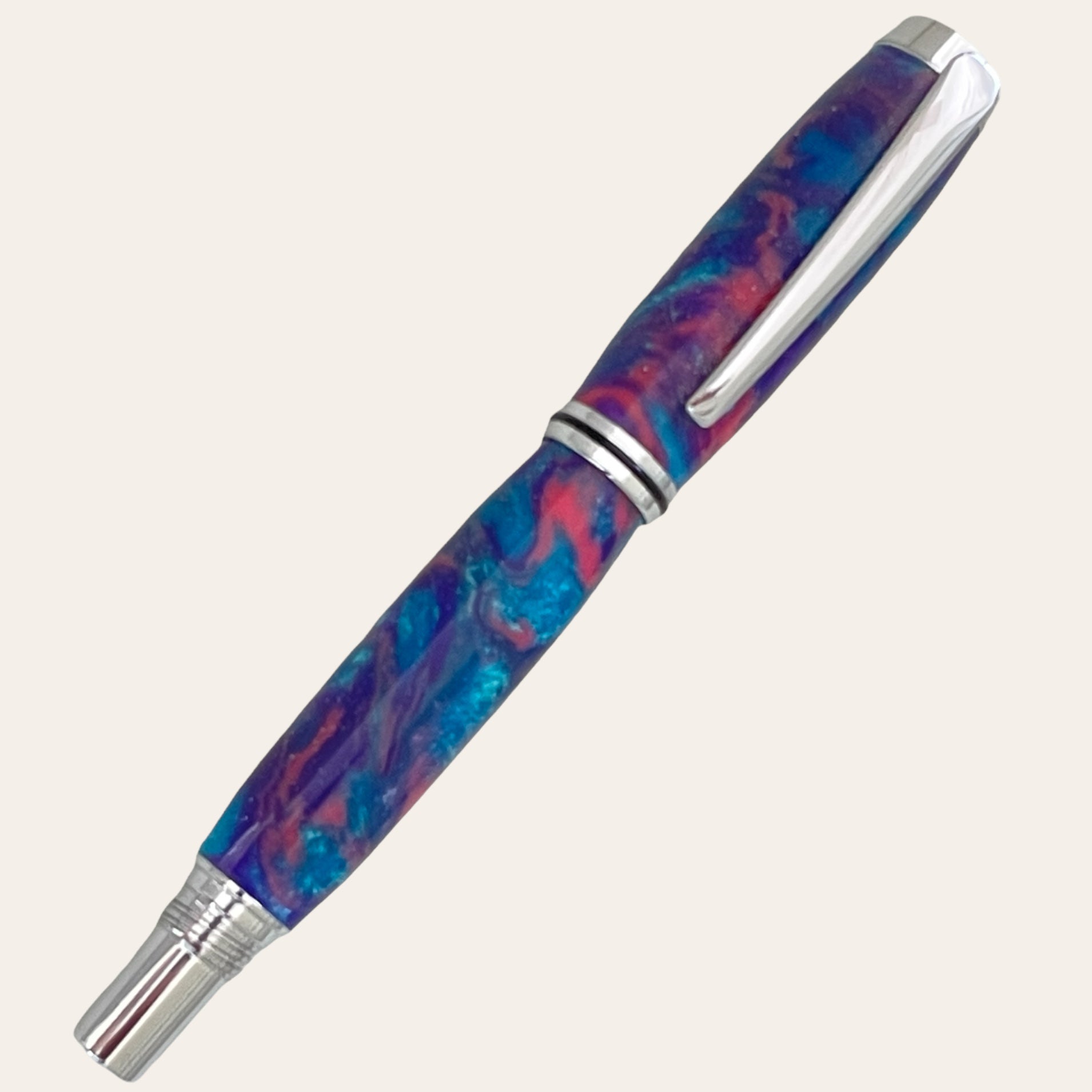 Nautical handmade top resin pen