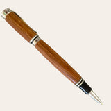 Cap on opposite end to show full lenght Jr. Gentleman pen with Laurel Oak wood. Paul's Hand Turned Creations