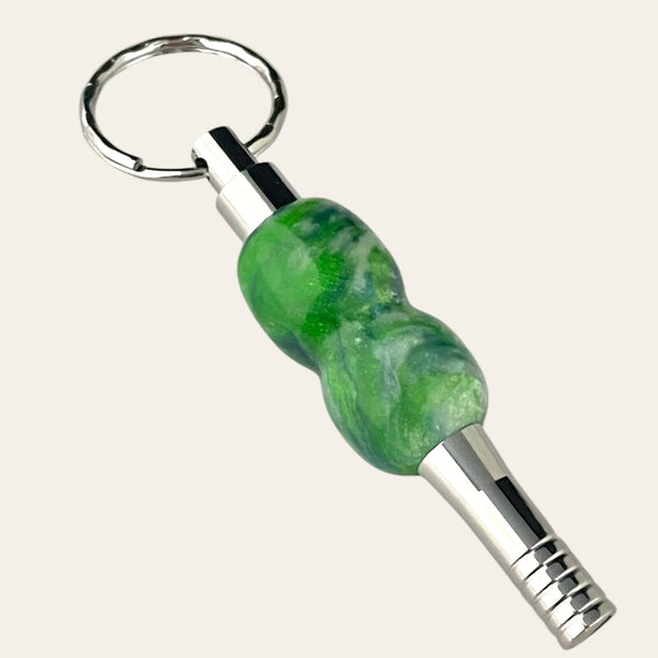 Resin Key Chain with Safety Whistle - Mystery