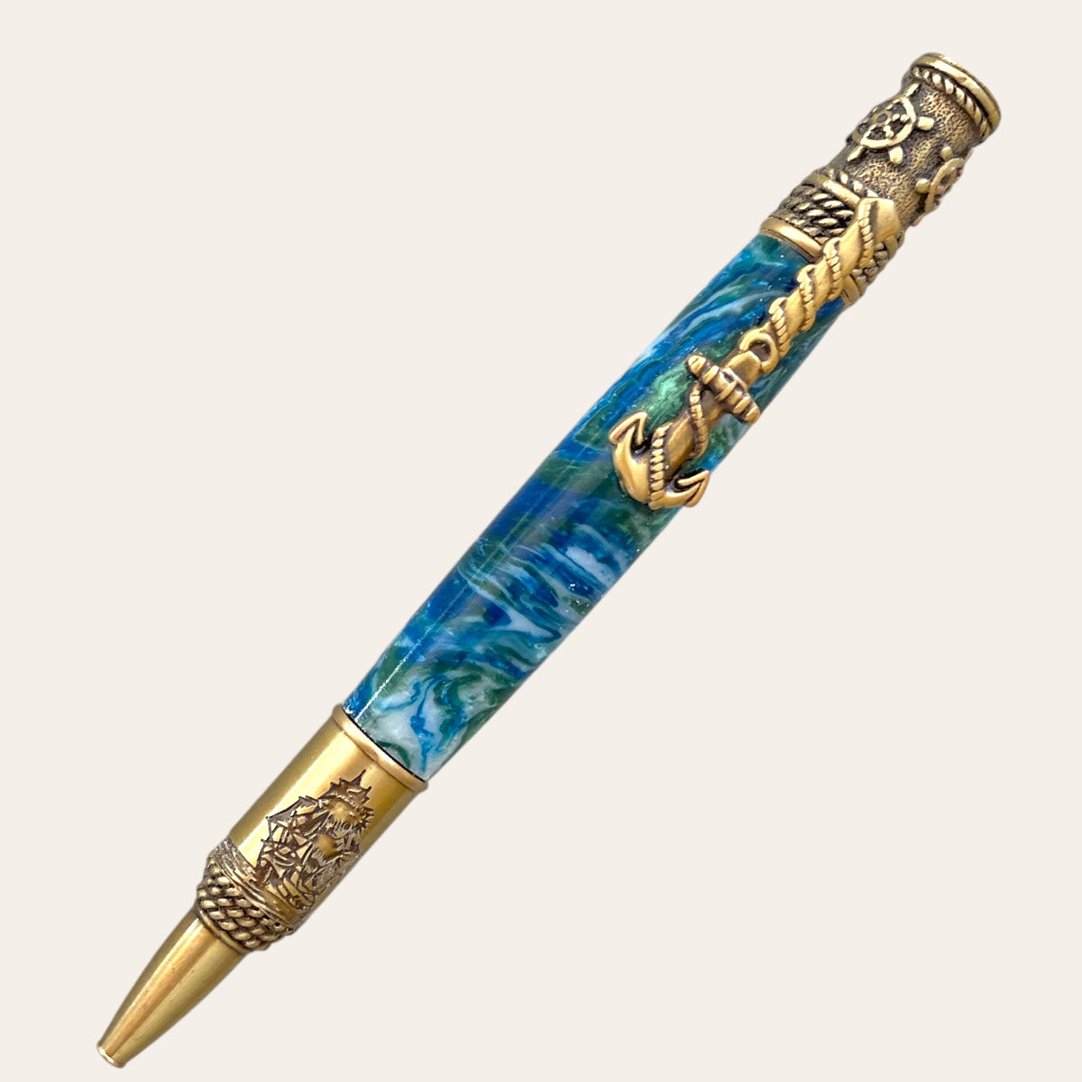 Nautical Theme Hand Turned Pen - Under The Sea