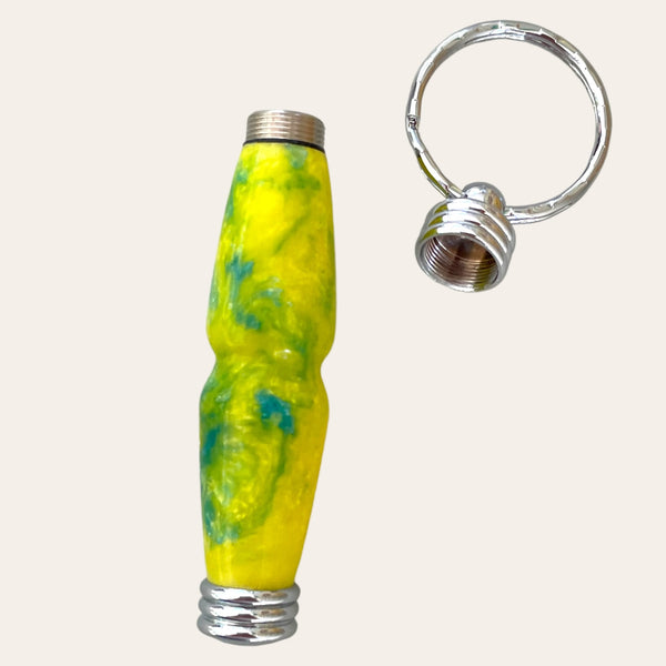 Resin Secret Compartment Key Chain - Sunbeam