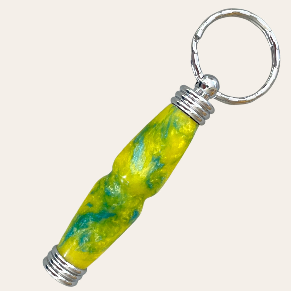 Resin Secret Compartment Key Chain - Sunbeam