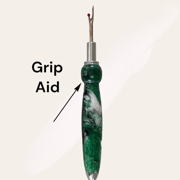 Resin Single Blade Seam Ripper-Evergreen Forest With Grip Aid Paul's Hand Turned Creations   