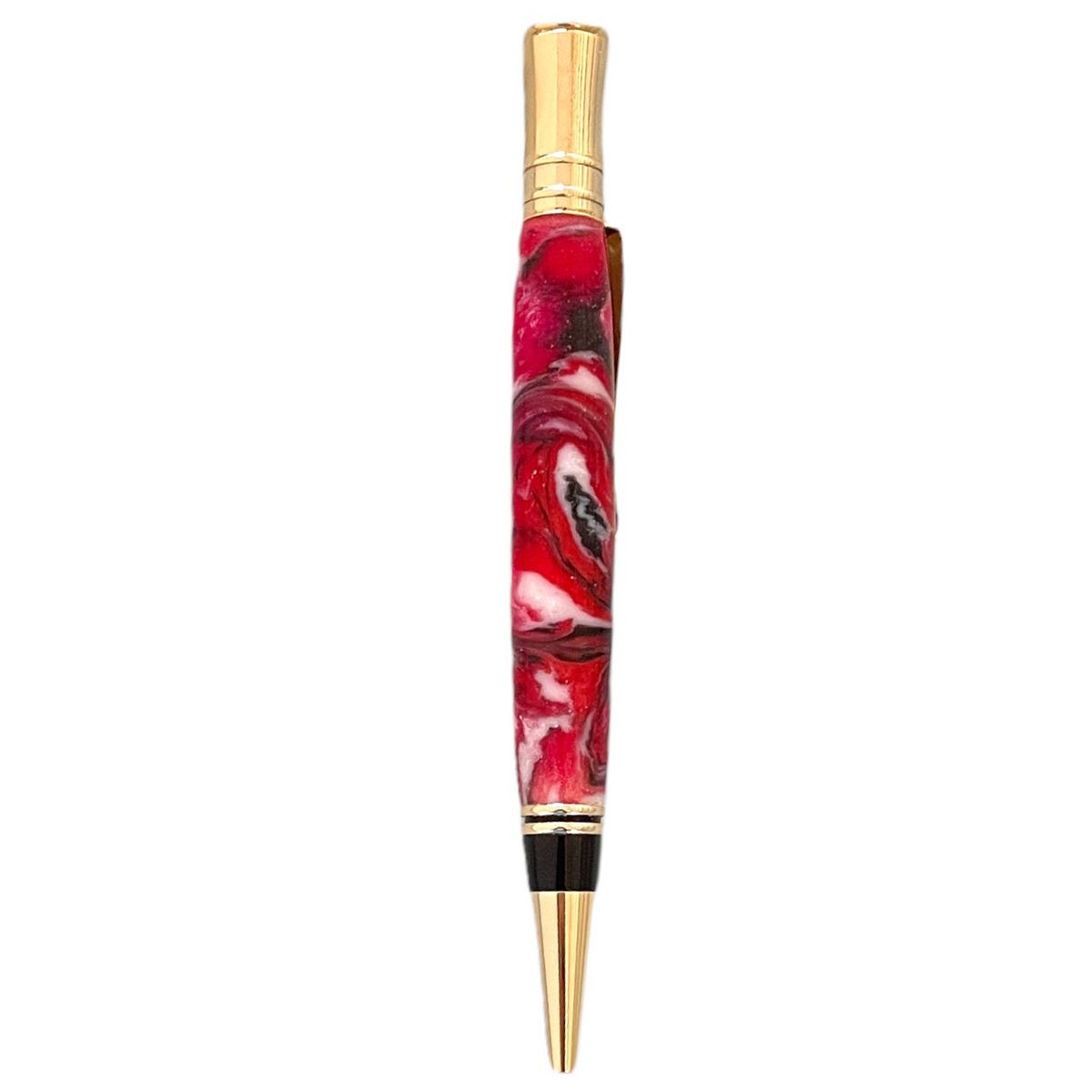 Ladybug Executive Pen With Gold  Trim Pens Paul's Hand Turned Creations   