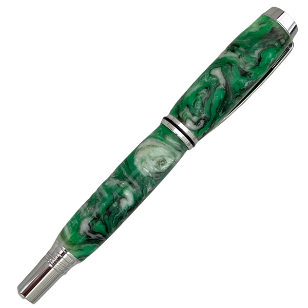 Hand Turned Rollerball Pen- Evergreen Forest Pens Paul's Hand Turned Creations   